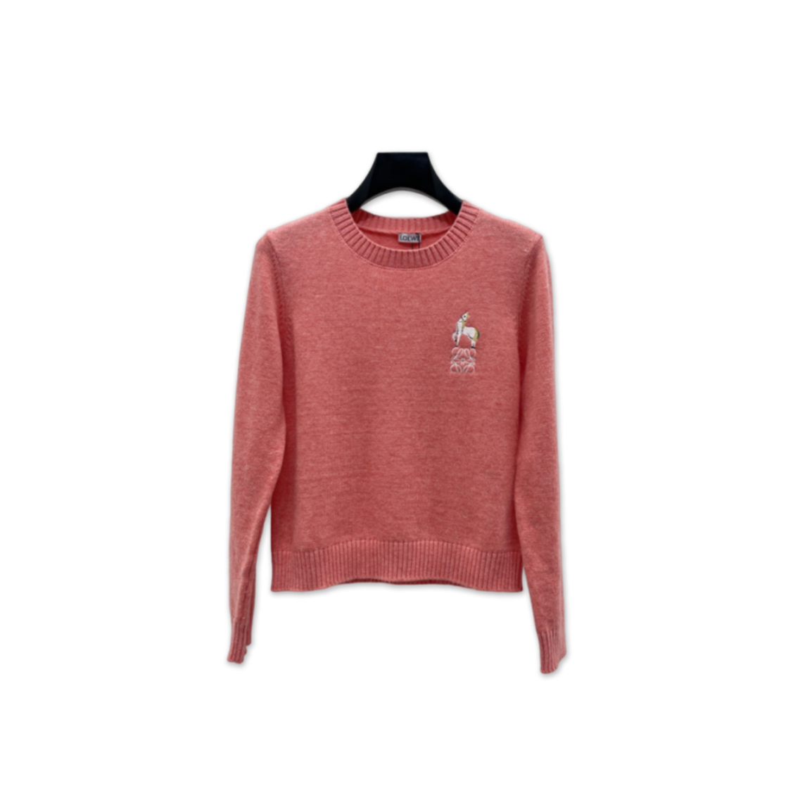 L0ew* embroidered knitted sweater